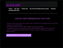 Tablet Screenshot of alexlady.com